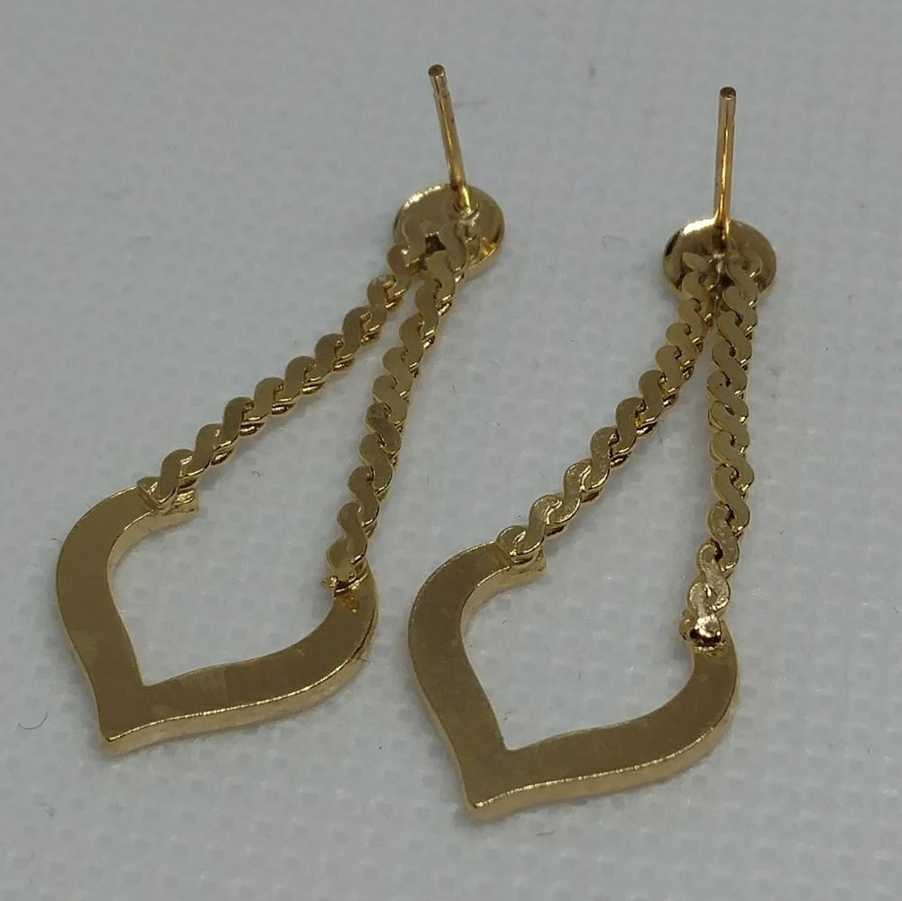 Vintage gold tone drop earrings classy - Picture 5 of 6